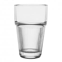 Olympia Geribbelde Stapelbare Tumblers 300ml – Set van 6