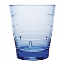 Olympia Kristallon ringbekers polycarbonaat blauw 285 ml - set van 6