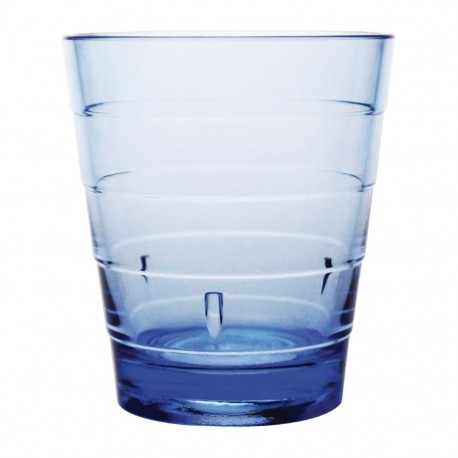 Olympia Kristallon ringbekers polycarbonaat blauw 285 ml - set van 6