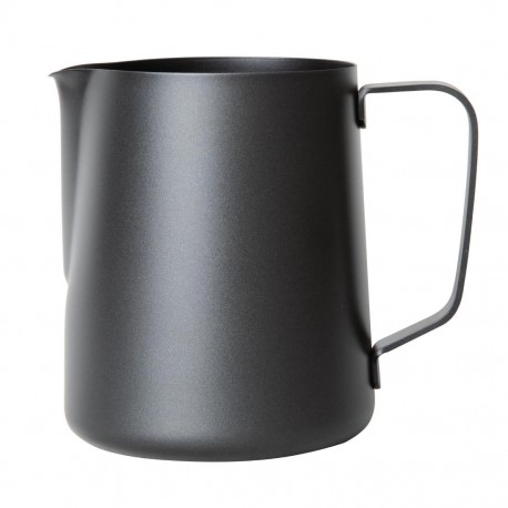 Olympia zwarte anti-kleef melkopschuimkan 900ml