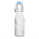 Olympia Geribbelde Waterflessen met Zwenktop 200ml (6 stuks) – Helder Glas