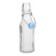 Olympia Geribbelde Waterflessen met Zwenktop 200ml (6 stuks) – Helder Glas