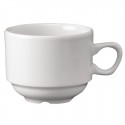 Churchill Whiteware Nova stapelbare theekopjes 212ml - doos van 24 stuks