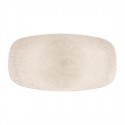 Churchill Raku Agate Grey Ovaal Serveerbord 35,2 x 18,7 cm – Porselein Grijs (set van 6)