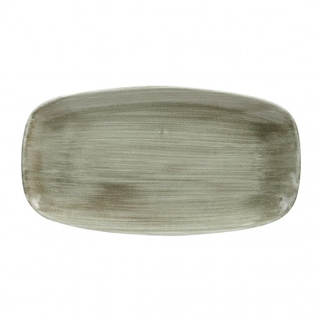Churchill Stonecast Patina Burnished Green Chefs Ovaal Bord 35,2 x 18,7 cm (6 stuks)