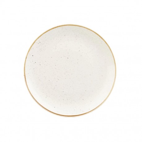 Churchill Stonecast Barley White Coupe Bord - Set van 6 Stuks