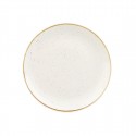 Churchill Stonecast Barley White Coupe Bord - Set van 6 Stuks