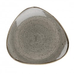 Churchill Stonecast Grey Cappuccino Lotus Bord – set van 12 stuks