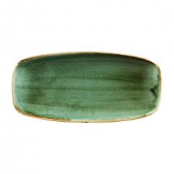 Churchill Stonecast Samphire Green ovaal bord 27 x 12,7 cm (12 stuks)