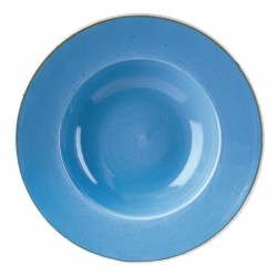 Churchill Stonecast Cornflower Blue kom met brede rand, large 27,69 cm (12 stuks)