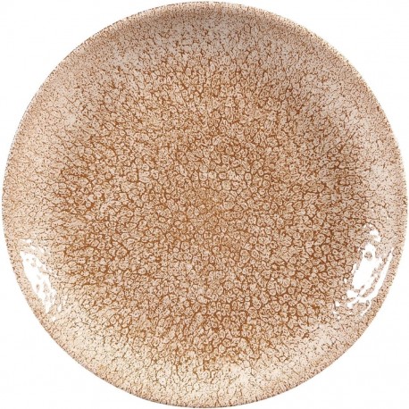 Churchill Raku Garnet Orange Evolve Coupe Bord 16,5 cm - Set van 12 Porseleinen Borden
