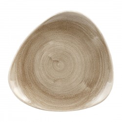 Churchill Stonecast Patina Antique Taupe Lotus Bord 22,9cm - Set van 12