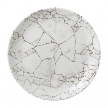 Churchill Studio Prints Kintsugi Agaat Grey Borden 260mm - Set van 12