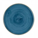 Churchill Stonecast Java Blue Bord met Opstaande Rand 25,9cm - Set van 6