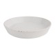 Olympia Cavolo Witte Gespikkelde Platte Ronde Kom 220mm - Set van 4