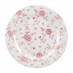 Churchill Rose Chintz Cranberry Bord 30,5 cm – Set van 6 stuks