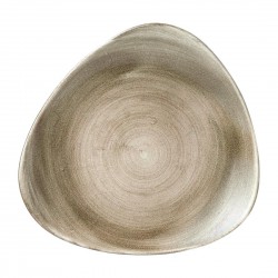 Churchill Stonecast Patina Antique Taupe Lotus Bord 25,4cm – Set van 12