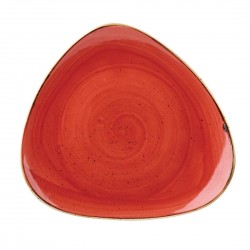 Churchill Stonecast Berry Red Lotus Bord 30,5 cm – set van 6 stuks