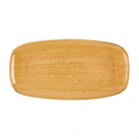 Churchill Stonecast Tangerine Ovale Borden No. 3 – Set van 12 stuks