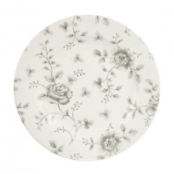 Churchill Rose Chintz Grey Bord 21cm (6 stuks) - Porselein