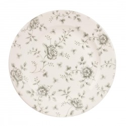 Churchill Rose Chintz Grey Bord 30,5 cm – Set van 6