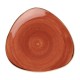 Churchill Stonecast Spiced Orange Lotus Bord – Set van 12 (Ø 24,5 cm)