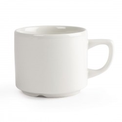 Churchill Whiteware Maple stapelbare theekopjes 19,9cl – set van 24