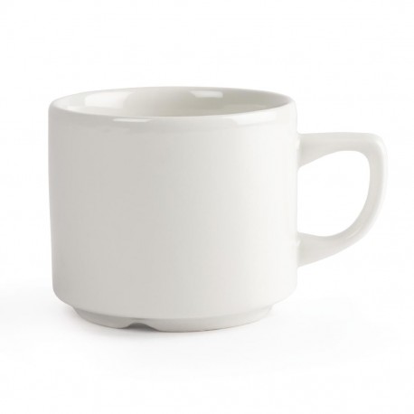 Churchill Whiteware Maple stapelbare theekopjes 19,9cl – set van 24