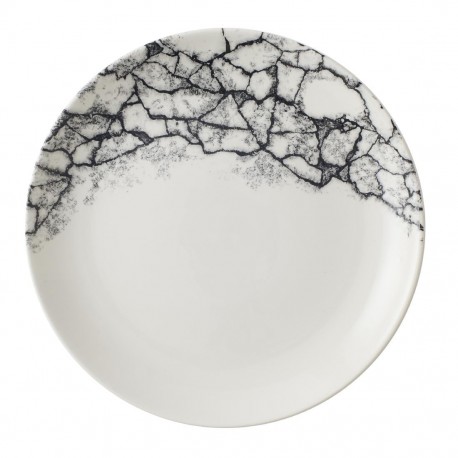 Churchill Kintsugi Accents Quartz Black Evolve Coupe Bord 22cm - Set van 12