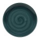 Churchill Stonecast Patina Rustic Teal Evolve Coupe Bord 26cm - Set van 12 - Porselein Blauw