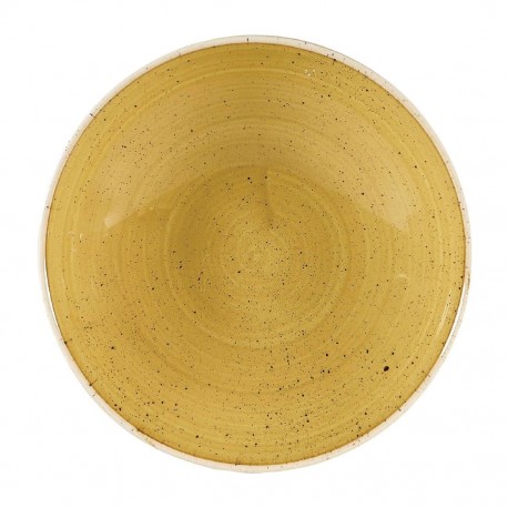 Churchill Stonecast Mustard Lotus Evolve Coupe Kom 18,2 cm - Set van 12