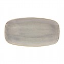 Churchill Stonecast Grey Chefs ovaal bord 35,2 x 18,7 cm – set van 6