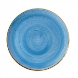 Churchill Stonecast Cornflower Blue Rond Bord – Set van 6