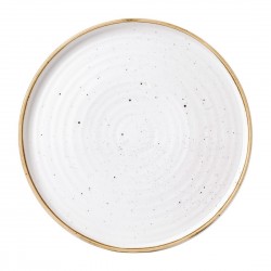 Churchill Stonecast Barley White Bord Met Opstaande Rand 27,9 cm - Set van 6