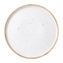 Churchill Stonecast Barley White Bord Met Opstaande Rand 27,9 cm - Set van 6