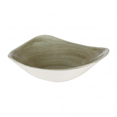 Churchill Stonecast Patina Burnished Green Lotus Kom 23,5 cm - Set van 12 - Porselein Groen