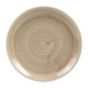 Churchill Stonecast Patina Antique Taupe Coupe Evolve Bord 16,5 cm - Porselein Bruin (12 stuks)