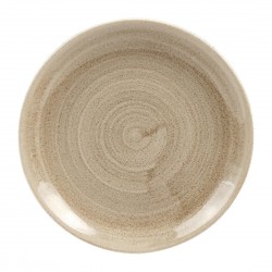 Churchill Stonecast Patina Antique Taupe Coupe Evolve Bord 16,5 cm - Porselein Bruin (12 stuks)