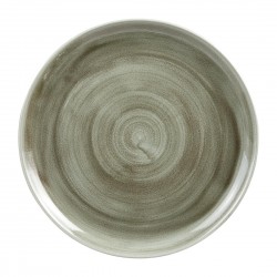 Churchill Stonecast Patina Burnished Green Evolve Coupe Bord 32,4cm – Porselein Groen (6 stuks)