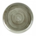 Churchill Stonecast Patina Burnished Green Evolve Coupe Bord 32,4cm – Porselein Groen (6 stuks)