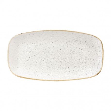Churchill Stonecast Barley White Chefs Ovaal Bord 35,2 x 18,7cm (6 stuks)