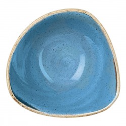 Churchill Stonecast Cornflower Blue driehoekige kom 15,3 cm - Set van 12 stuks