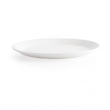 Churchill Whiteware ovale borden 30,5cm (12 stuks) – Wit Porselein