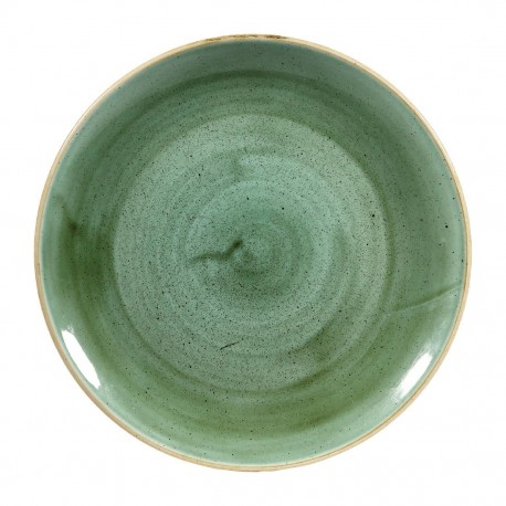 Churchill Stonecast Samphire Green Evolve Coupe Bord 26cm - Set van 12 stuks