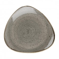 Churchill Stonecast Grey Cappuccino Lotus Bord – Set van 12 stuks