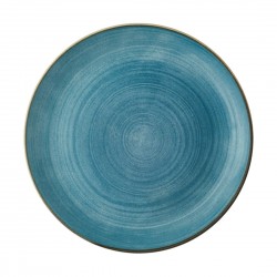 Churchill Stonecast Raw Evolve Teal Borden 285mm – Porselein Blauw (Set van 12)