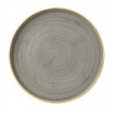 Churchill Stonecast Grey Bord Met Opstaande Rand 25,9cm (6 stuks)