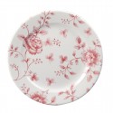 Churchill Rose Chintz Cranberry Bord 16,5cm - Set van 6