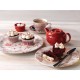 Churchill Rose Chintz Cranberry Bord 16,5cm - Set van 6