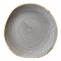 Churchill Stonecast ronde borden Peppercorn Grey 186mm (12 stuks)